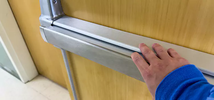 Installing a Push Bar on a Door Lufkin
